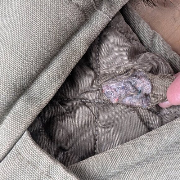 Vintage Canadian Military Army Parka Olive Green Combat Field Jacket Lined - Picture 9 of 12